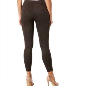 SPANX Chocolate brown suede High-Waisted Leggings
